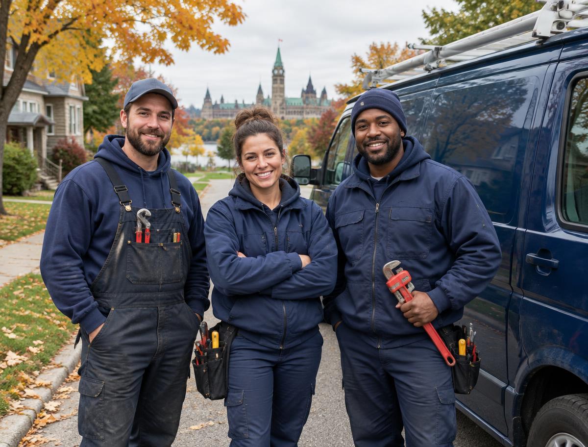Plumber Ottawa technicians ready for service calls